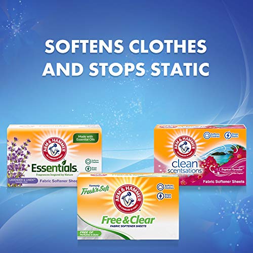 Arm & Hammer Fabric Softener Sheets, Free of Perfumes and Dyes, 100 ct - Image 6