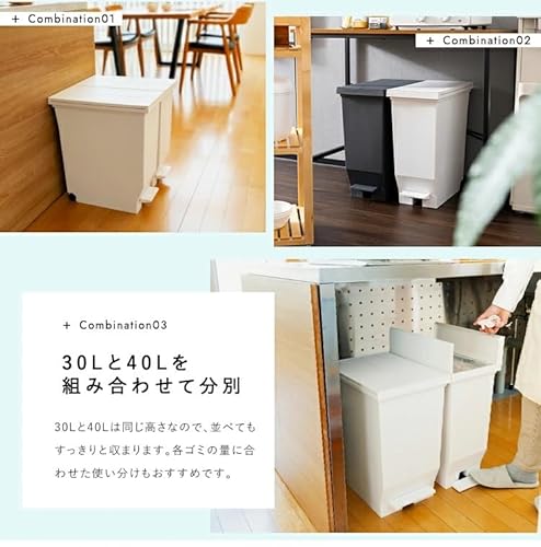 アスベル エバン両開きペダルペール 30L