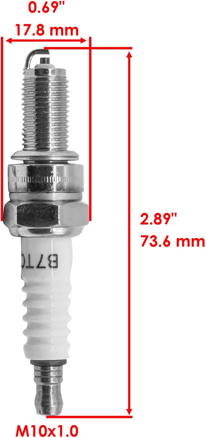 Powersports Replacement Parts for Spark Plug For Kawasaki Brute Force 750 KVF750 4x4i 2015 2016 2017-2023 Mod-C33C-3748