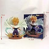 son gohan ssj2 kamehameha Material: PVC-Kunststoff SXXYTCWL Ball Stehhaltung Szene Modell Son Gohan Explosive Gas-Animation Charakter Statue Modell-Dekoration Anime-Charakter Sammler Spielzeug jianyou
