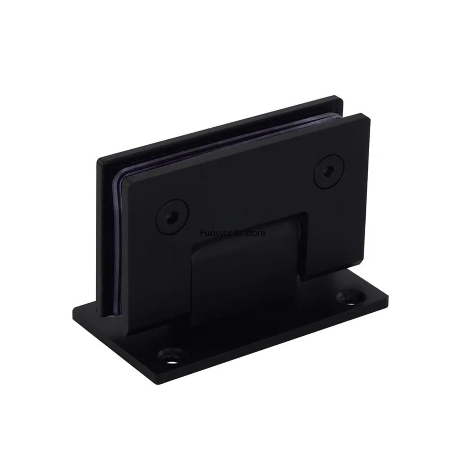 Charnière de porte noire en verre acier inoxydable pour cabine de douche épurée
