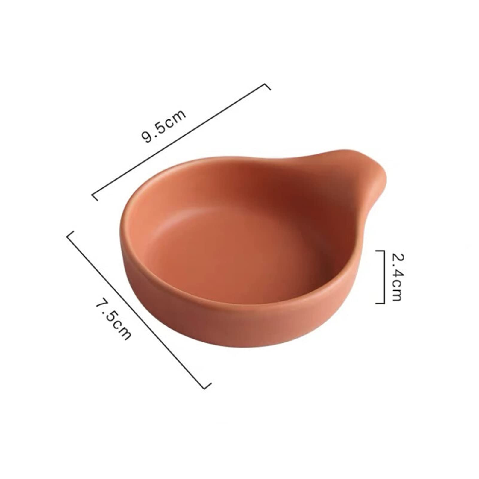 danie z przekąskami Proste danie przyprawowe Dip/Zanurzenie miseczki odporne na ciepło Mini sos Dish Porcelain Spice Container (Color : E)