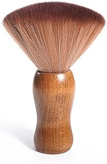 Large Neck Hair Duster Brush, Soft Barber Face Cleaning Hairbrush Nylon Hair Wooden Handle Cutting Kits