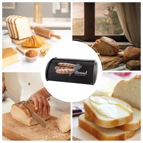 Contenedor de pan para tostadas y repostería con almacenamiento estanco 6