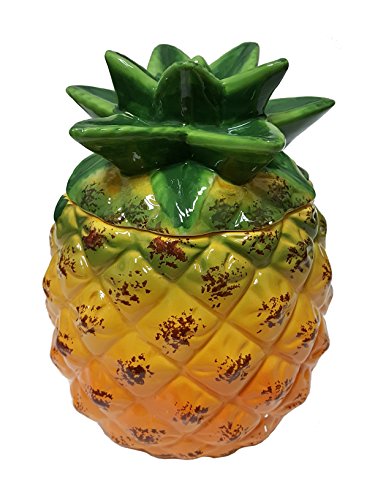 Pineapple Ceramic Hand Painted Kitchen Cookie Jar Buy Online In