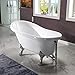 WOODBRIDGE B0021-C-Feet+C-Drain Bathtub, Chrome