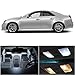 LEDpartsNow 2008-2013 Cadillac CTS LED Interior Lights Accessories Replacement Package Kit (13 Pieces), WHITE