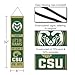 WinCraft Colorado State University Rams Evolution 8x32 Inch Vertical Wool Embroidered Hanging Banner