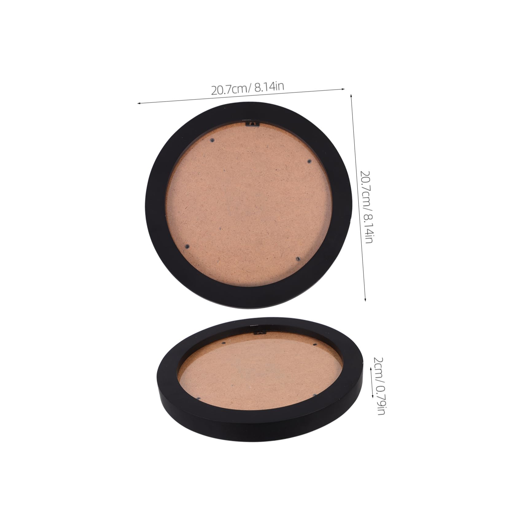 HOOTNEE Black Embroidery Frame Round Photo Frame for Hoop Sturdy Stand Ideal for Home Decor Birthday Present