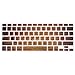 MOSISO Keyboard Cover with Pattern Compatible MacBook Pro 13 Inch, 15 Inch (with or without Retina Display, 2015 or Older Version) MacBook Air 13 Inch, Brown Wood Grain