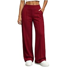 Light Weight Sweat Pants for Women Comfy Baggy Elastic Waist Wide Leg Activewear for Golf Hiking Workout