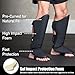 Elite Sports Muay Thai Shin Guards Kickboxing MMA Muay Thai Leg Instep Protective Pads, Martial Art Kicking Sparring Training Gear for BJJ Karate Boxing Taekwondo (Solid Black, S-M)