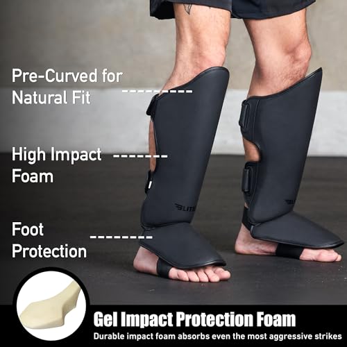 Top Review: Elite Sports Muay Thai Shin Guards for Ultimate Kickboxing Protection!