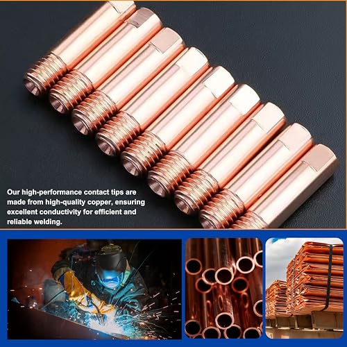 Image of Mig Welder Tips 30-Pack Welding Tips .030 inch 0.8mm Contact Tip for Mig Welding Gun Welding Torch MIG Gun Replacement,Welding Accessories, Copper (.030 inch)