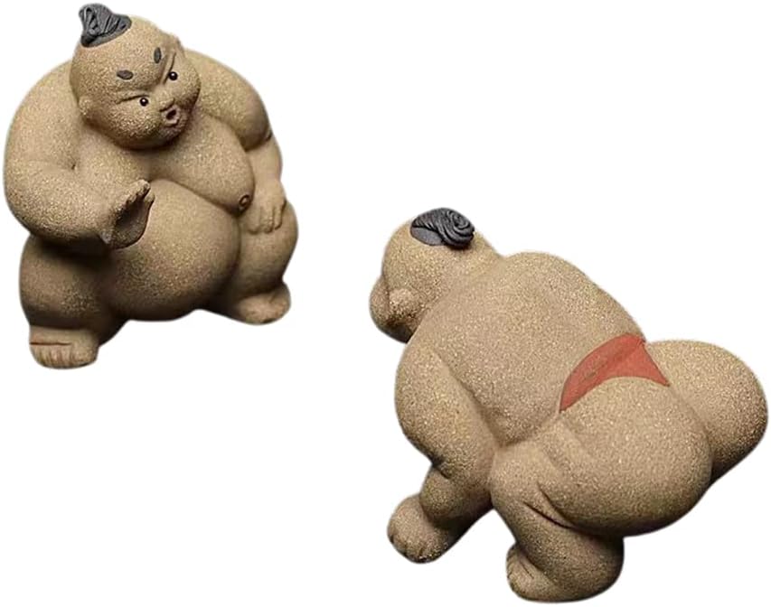 本日の目玉 相撲 置物 オブジェ おしゃれ かわいい 茶寵 茶道 道具 インテリア 陶器製 Glm Co Il