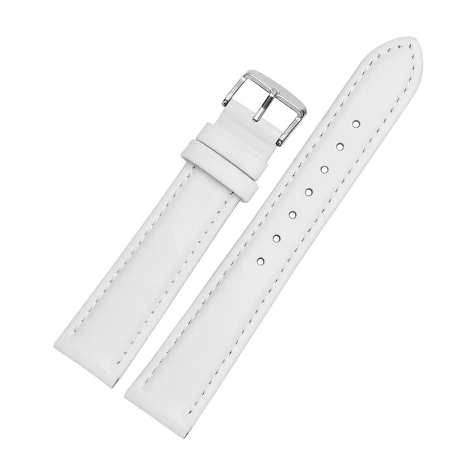 Pulsera de cuero para reloj inteligente o analógico compatible de 12-24mm 8