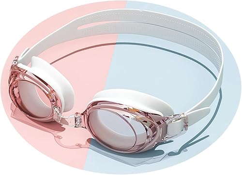 ROER - Gafas de natación con equipo deportivo correctivo miope, sin fugas, antivaho para hombre miope, mujer y adulto