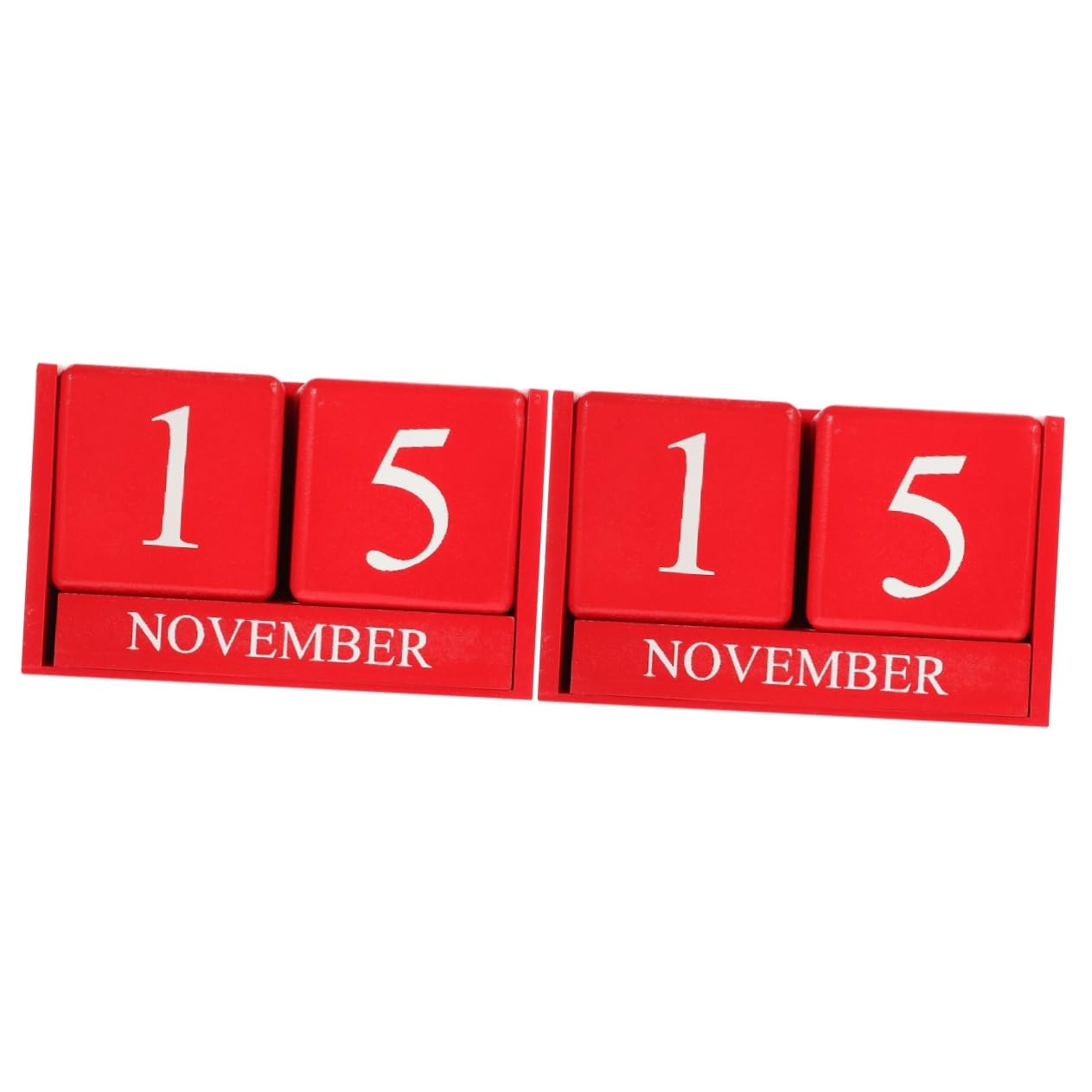 Lurrose 2piezas Calendario Perpetuo De Escritorio Estilo Europeo Bloque Para Oficina y Decoración Del Hogar Suministro De Oficina Práctico y Elegante