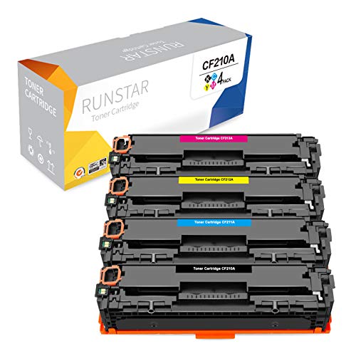 Run Star Compatible Toner Cartridge Replacement for HP 131A ( Black,Cyan,Magenta,Yellow , 4-Pack )