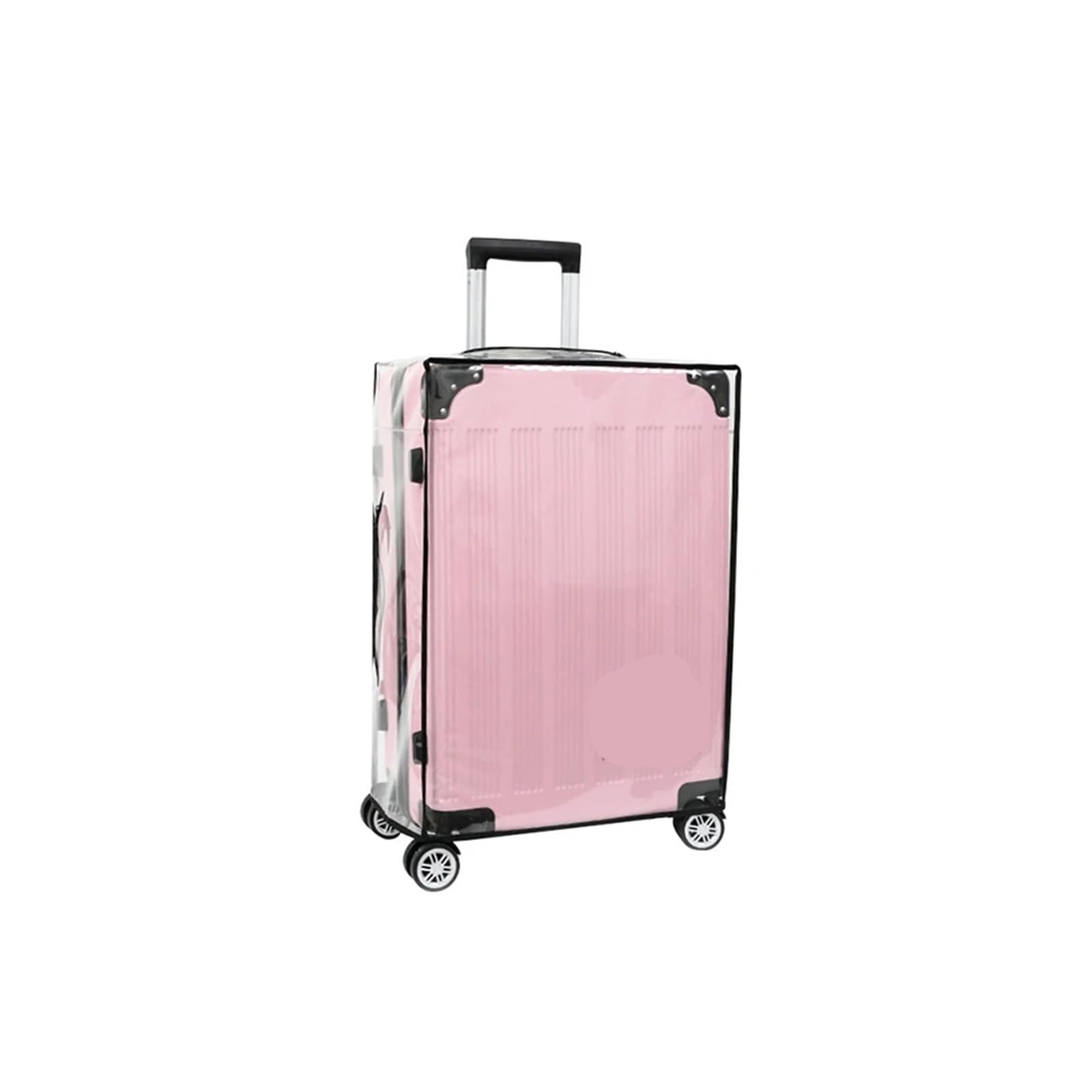 Copertura antipolvere for valigia da viaggio impermeabile resistente all'usura addensata di protezione for bagagli in scatola trasparente con cerniera in PVC Per Valigie(24 inches)