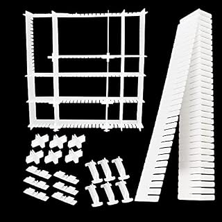 SSGEK Adjustable Drawer Dividers 15PCS Grids for Make Up Storage, Thicken DIY Separators with Fixed & Extendable Buckles for Kitchen Office Bedroom Tidy(40.5*7cm)