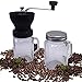 Macina caffé manuale + 2 caraffe in vetro (Macinacaffè). Lame grinder ceramica per una migliore molatura. Design esclusivo, elegante e facile da usare