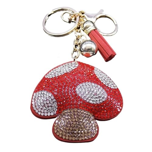 Pendentif champignon mignon et porte-clés de voiture pour femme
