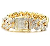 √ 3 ESTÁNDARES PARA UNA BUENA CADENA DE ORO - Oro Grueso（4 veces+ chapado en oro real),Diamantes Engastados A Mano Profesional（Hecho a mano por artesanos de 15 años+ experiencia en lugar de pegado a máquina),Precio Razonable（Solo paga por el producto en sí).