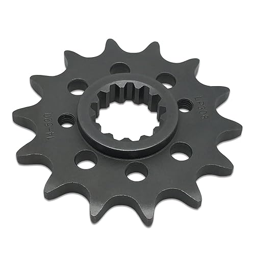LOPOR Motorcycle Front Sprocket (1, 520-14T) ApplicationsXTZ660 XT660 SLR650 NX650 MT-03 GSX-R1100 FX650 FMX650 659650