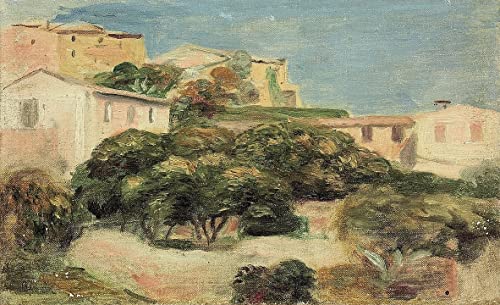 Impressions d'art de Renoir Vue de Cagnes tableau poétique pour chambre