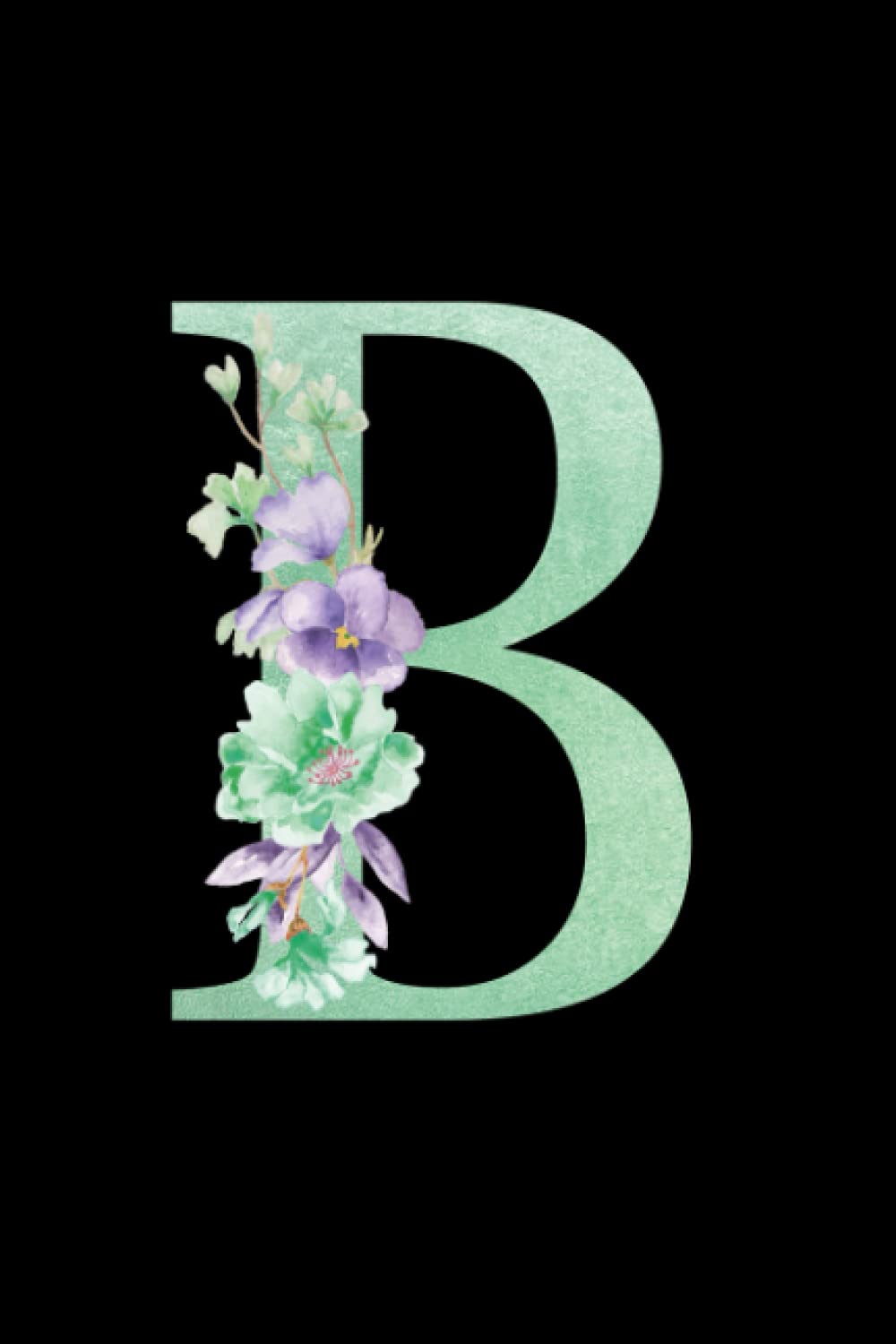 B: Gorgeous green monogram initial letter "B" journal notebook diary for women, men, seniors, teens, boys, girls, friends and co-workers. Great for ... green monogrammed journal notebooks A-Z.)