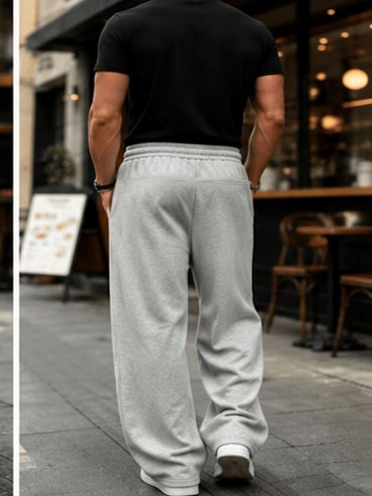 Image of Men's Oversized Baggy Track Pants| Comfortable Lounge & Streetwear Trousers