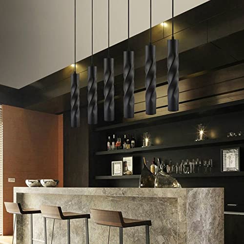 Lámpara colgante moderna en forma de S de tira larga LED para techo de comedor 5
