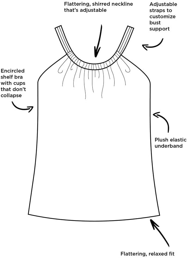 Swimsuits For All Women's High Neck Tankini Top (Plus