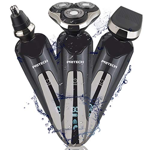 Cordless Electric Shavers Razor for Men, Rechargeable Nose Hair Trimmer for Men Wet