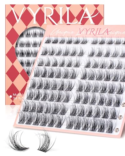 Lash Clusters 0.05mm PBT Fiber Eyelash Clusters -Velvet-D-8-16Mix