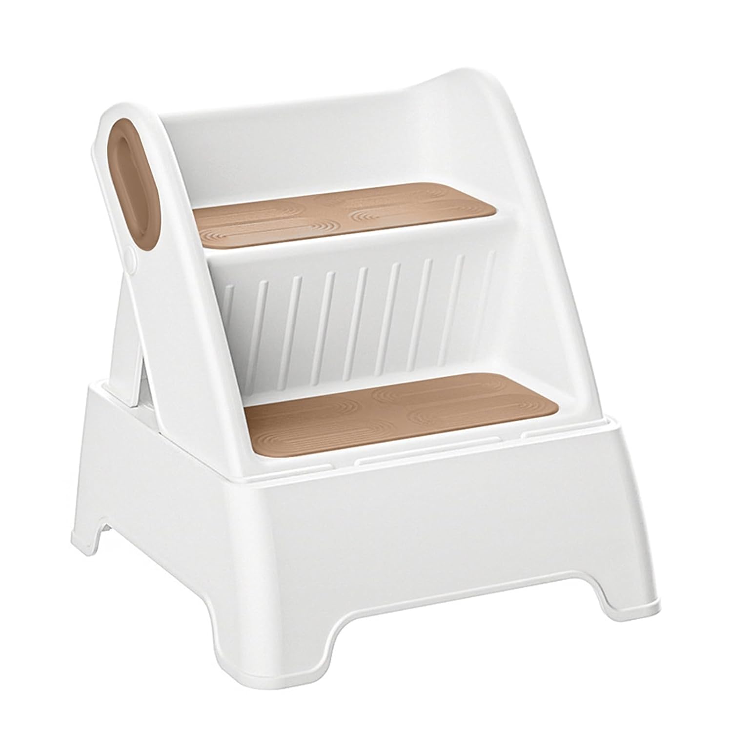 Two Step Stool for Kids,Foldable 2 Step Stool for Toddlers,Non-Slip with Handles Kids Stool for Bathroom Sink,Toilet Bedroom, Potty Training,Kitchen
