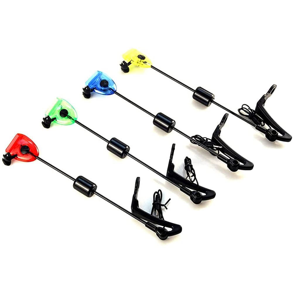 4Pcs Angeln Swinger Set Angeln Bissanzeiger LED Beleuchtete Swinger Karpfenangeln ZubehöR