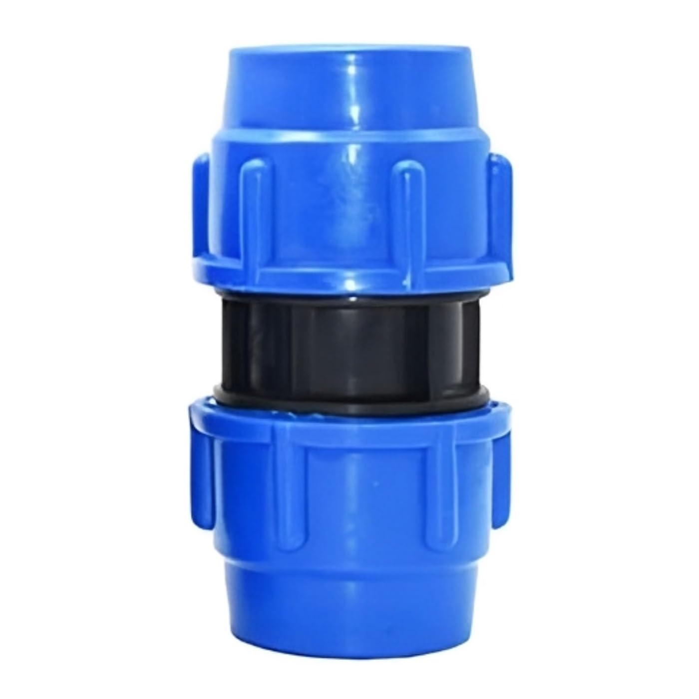 MiJunHD PE Pipe Straight Connector, 63mm Water Pipe Connect Coupler Plastic Quick Adapter for Garden & Agriculture Watering (1 Piece) — image 1
