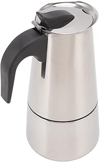 YOUTHINK Electric Coffe Maker, Food Grade Portable Stainless Steel Pot Electric Coffee Percolator for Home and Outdoor Camping (100ml)