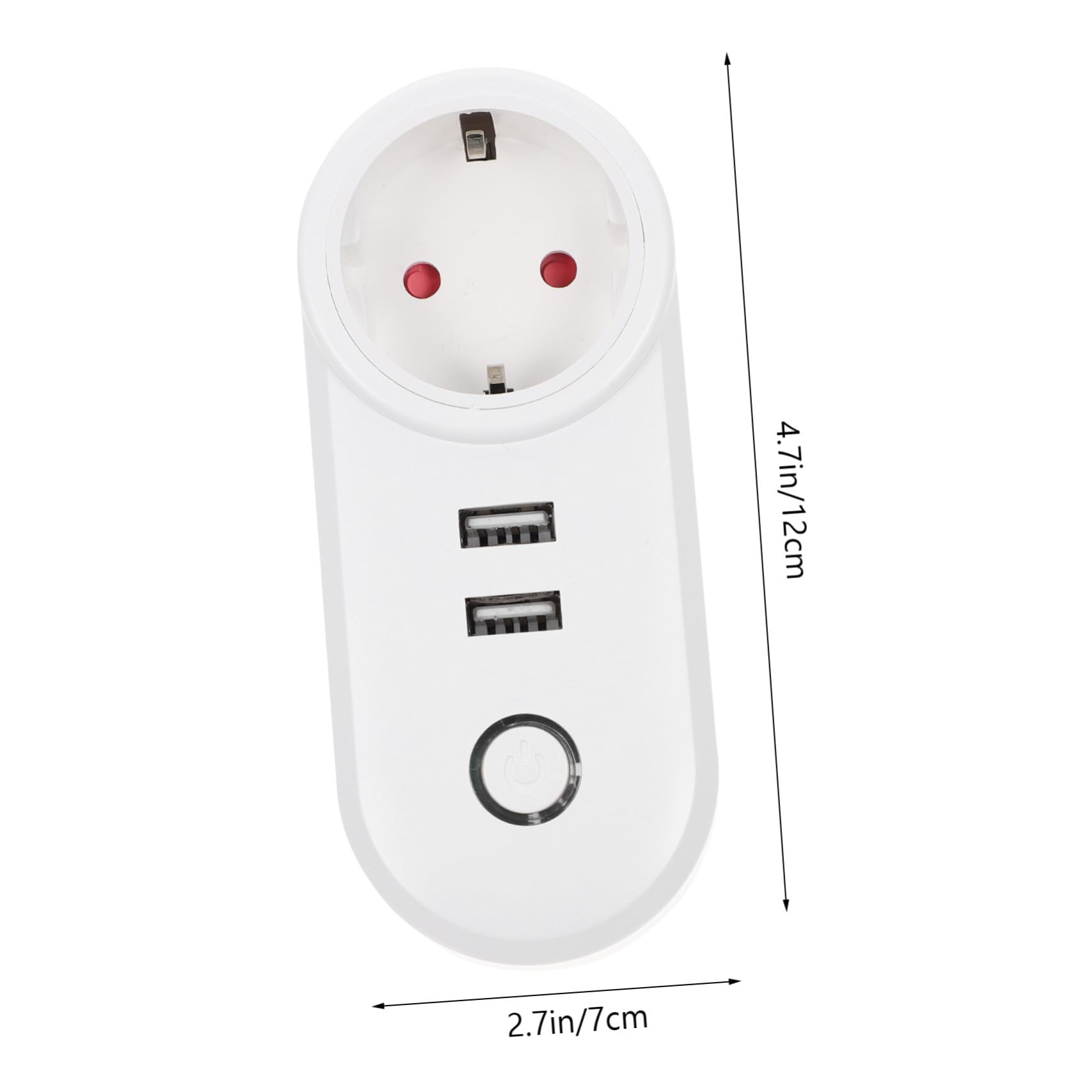 Enchufe Inteligente Wifi con Doble USB Alta Durabilidad Control Móvil Remoto para Hogar Compatible Diseño Estable y Práctico