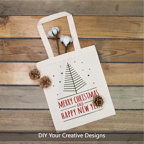 TOPDesign 10-Pack Cotton Tote Bags