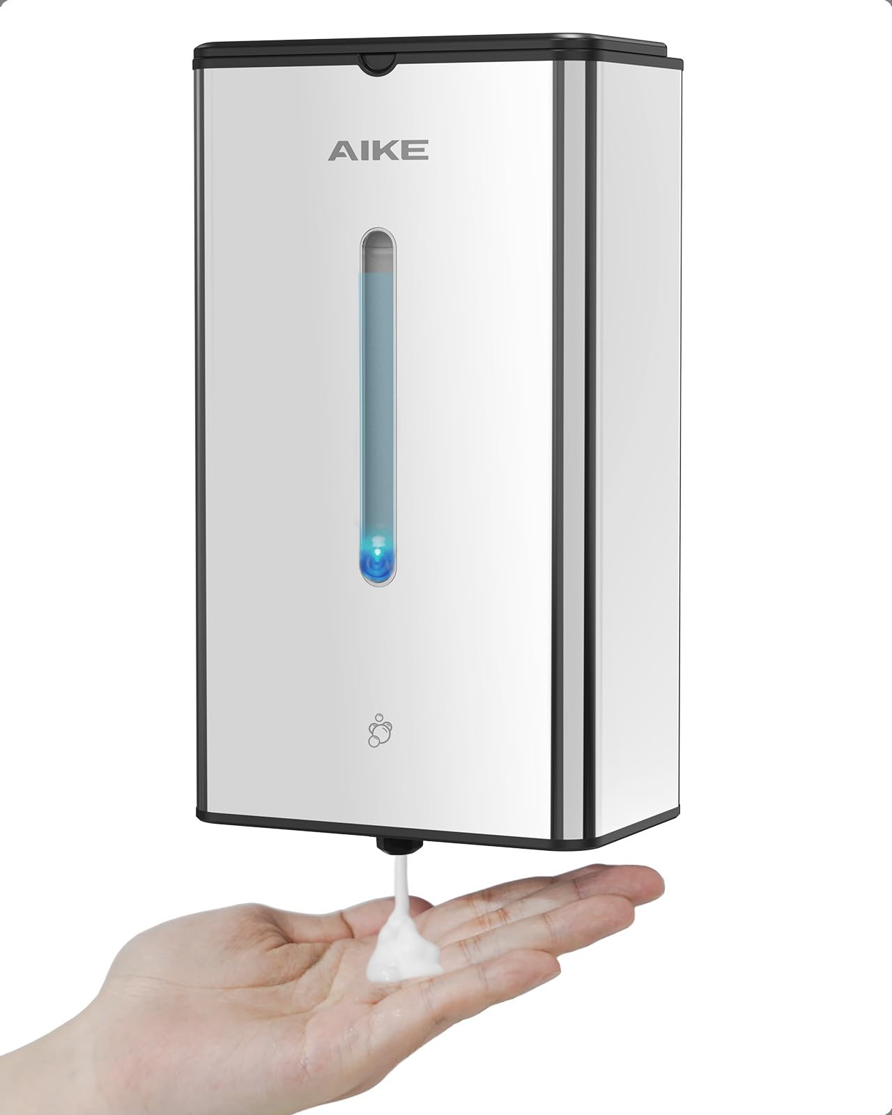 AIKE Automatischer Schaumseifenspender, Wandmontage Für Den Gewerblichen Gebrauch, 1000ML Edelstahl Für Schaumhandseife, AK1207FA