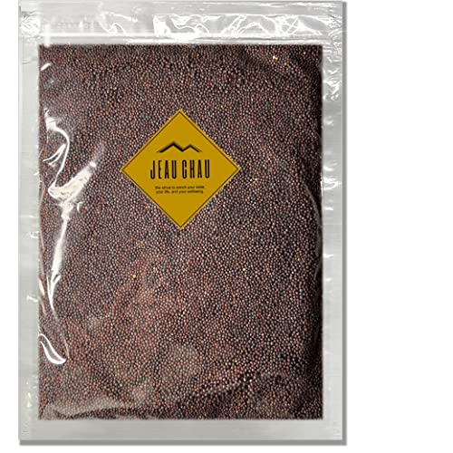 JEAU CHAU ブラウンマスタードシード 500g (ネパール産 マスタード) 選別品 原形 Brown Mustard Seed (スパイス 香辛料) 無添加/業務用