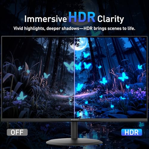 Image of SANSUI 22 Inch 120Hz Monitor, FHD Computer Monitor 4000:1 Contrast Ratio with Adaptive Sync, HDR 100% sRGB, HDMI x 2, VESA Mount, Eye Care for Home /Office (ES-22X3AH, One HDMI Cable Included).