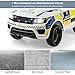 Costzon Ride on Car, 12V Battery Powered Police SUV Vehicle w/Remote Control, Siren Flashing Light, Horn Music, Intercom, Spring Suspension, 3 Speeds, USB, 4 Wheeler Truck, Kids Cars to Drive, White
