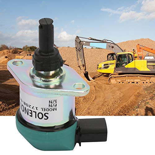 Solénoïde Kubota robuste 17208-60016 électrovanne moteur 12V - 2