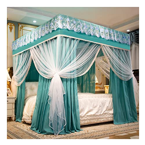 Mosquitera con dosel de soporte de metal resistente para cama 2