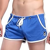 Men Draw-String Slack Shorts Size L Color Blue