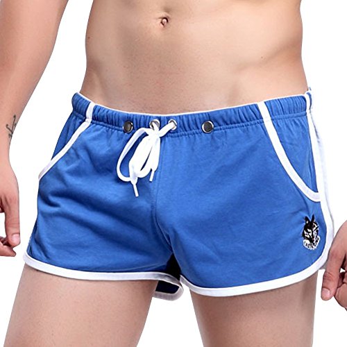 Zacoo Men Draw-String Slack Shorts Size L Color Blue